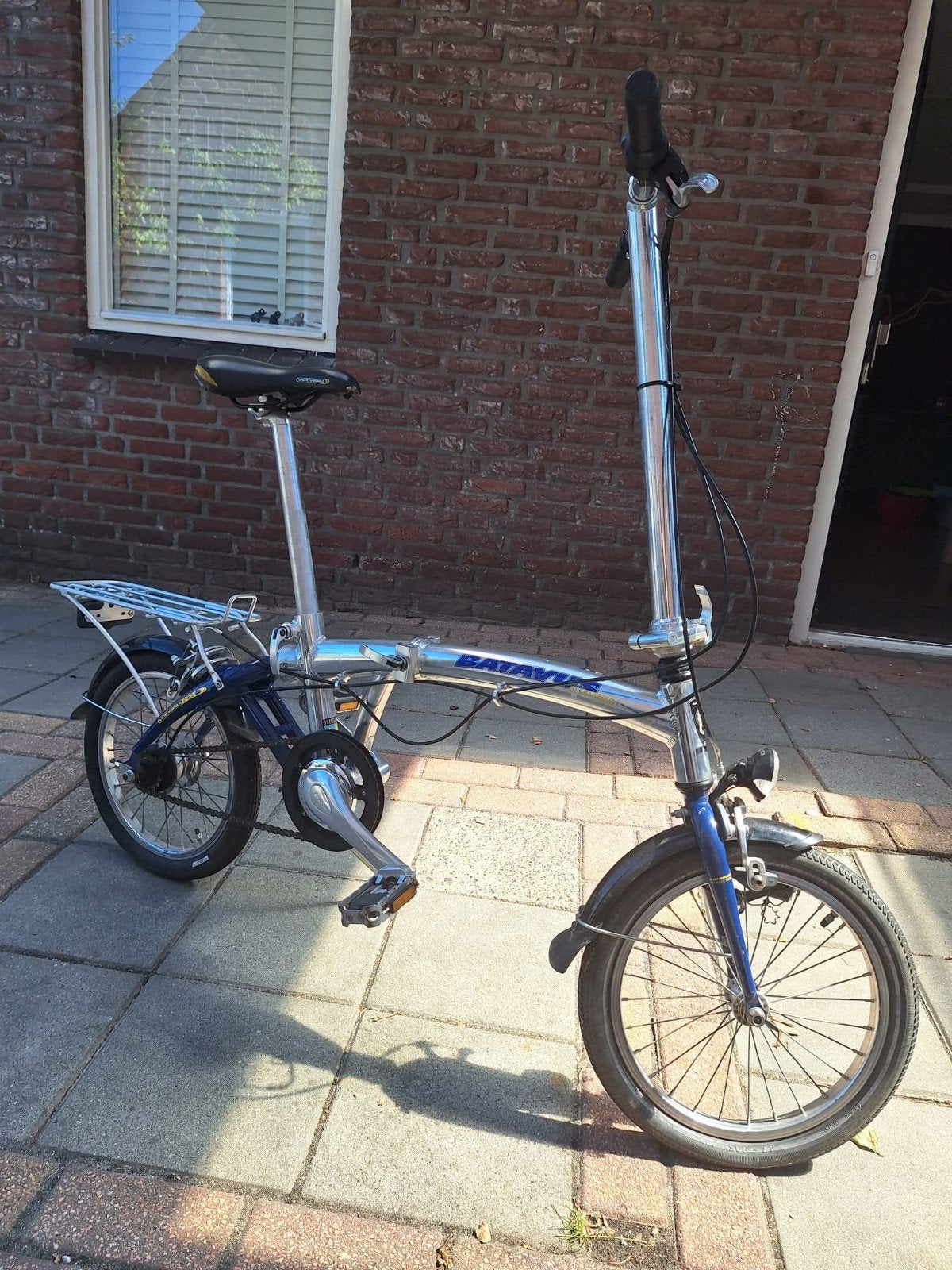 Batavus vouwfiets, Ophalen, Gebruikt, Velgrem, 16 tot 18 inch