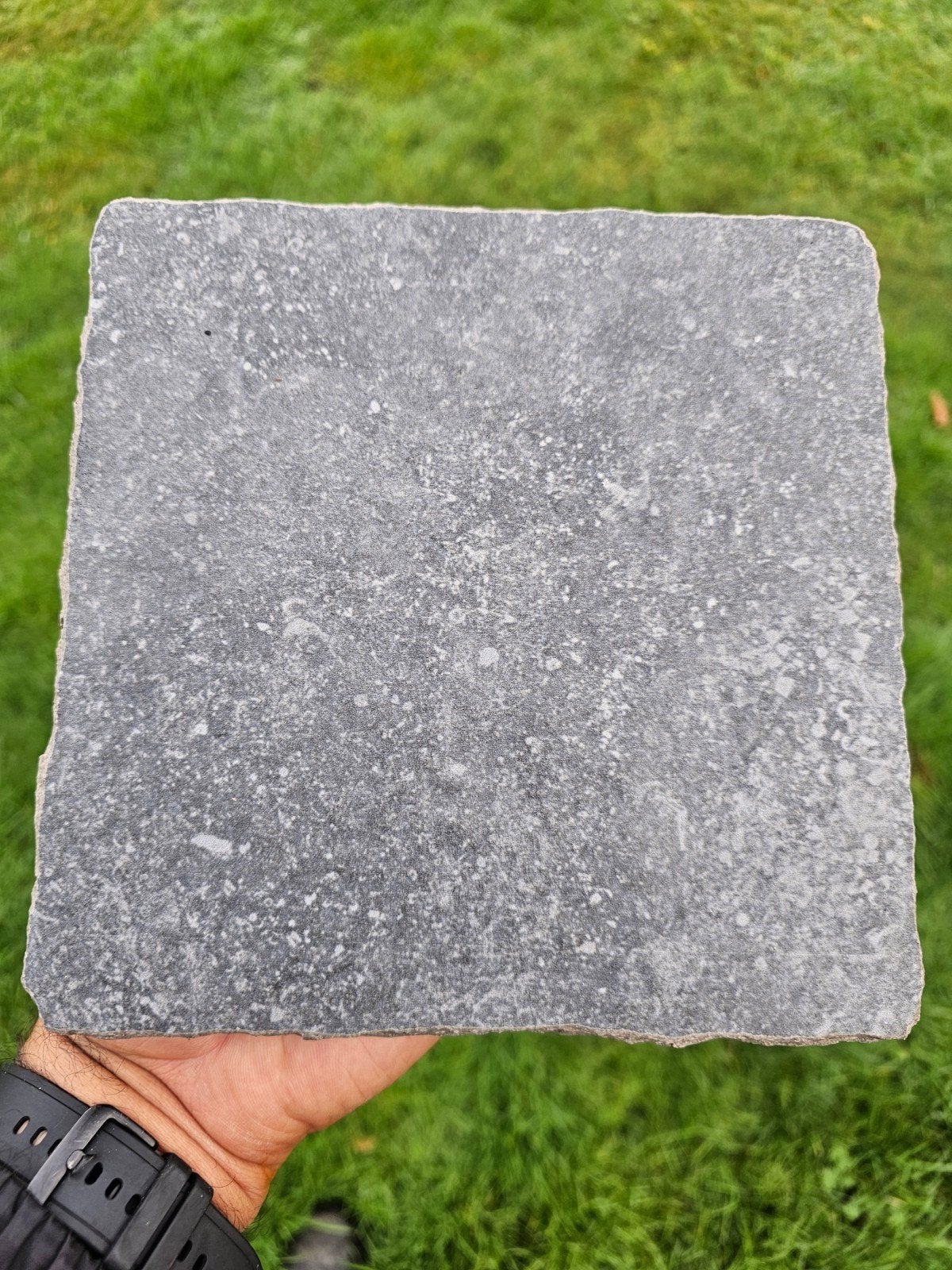 Natuursteen tegel, antraciet, ruw oppervlak, Ophalen, Overige materialen, Gebruikt, 20 tot 40 cm