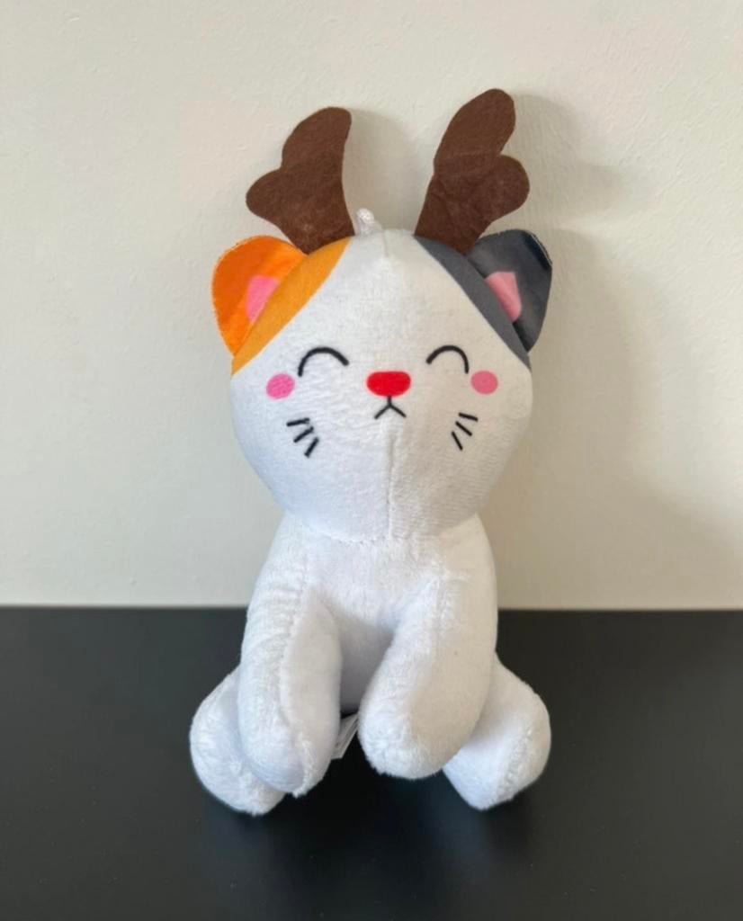 Kawaii Kuties Kat Knuffel met Gewei - Zo goed als nieuw, Overige merken, Overige karakters, Ophalen of Verzenden, Kat
