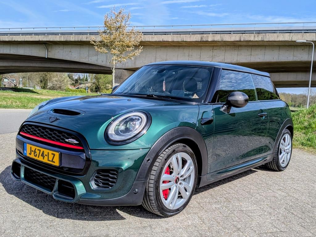 Mini Cooper S JCW, British Racing Green, 231pk, full option, Auto's, Mini, Zwart, 4 cilinders, Navigatiesysteem, Leder