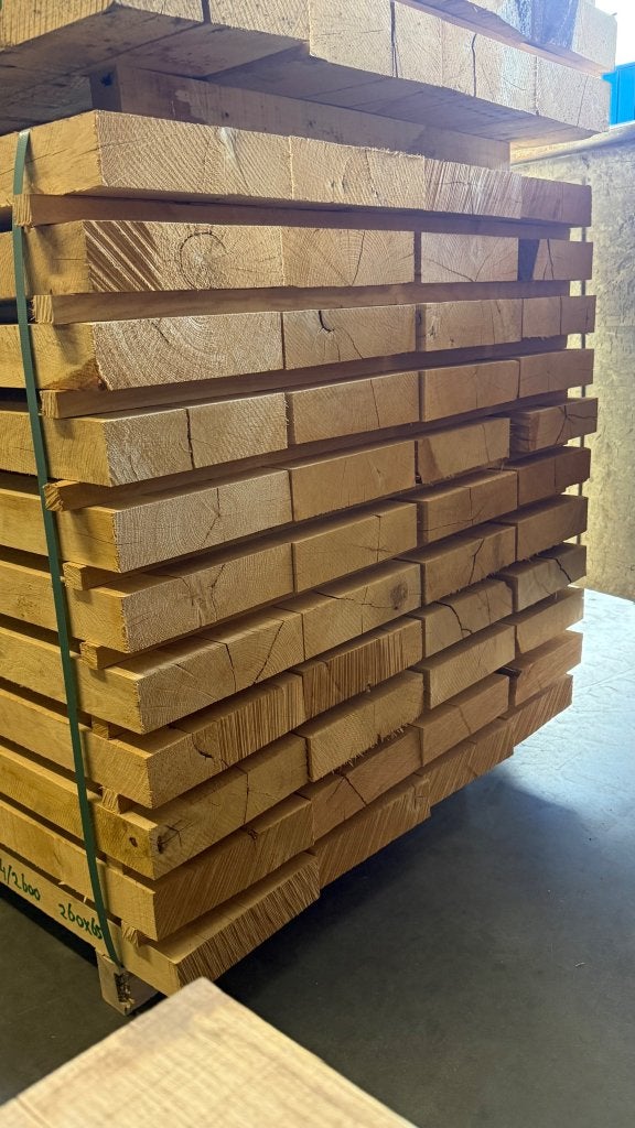 Eiken rustieke balken / planken 260x80 en 260x65mm, Doe-het-zelf en Verbouw, Eiken, Nieuw, Ophalen of Verzenden, 250 tot 300 cm