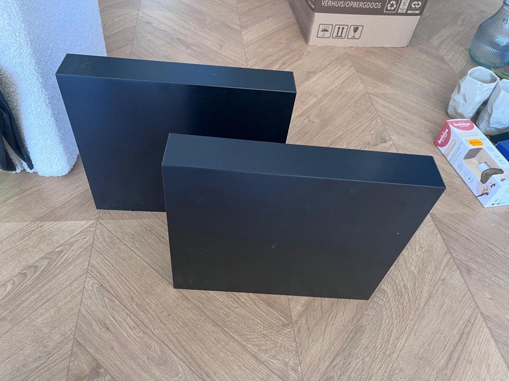3x IKEA LACK plank zwart, Ophalen of Verzenden, Zo goed als nieuw