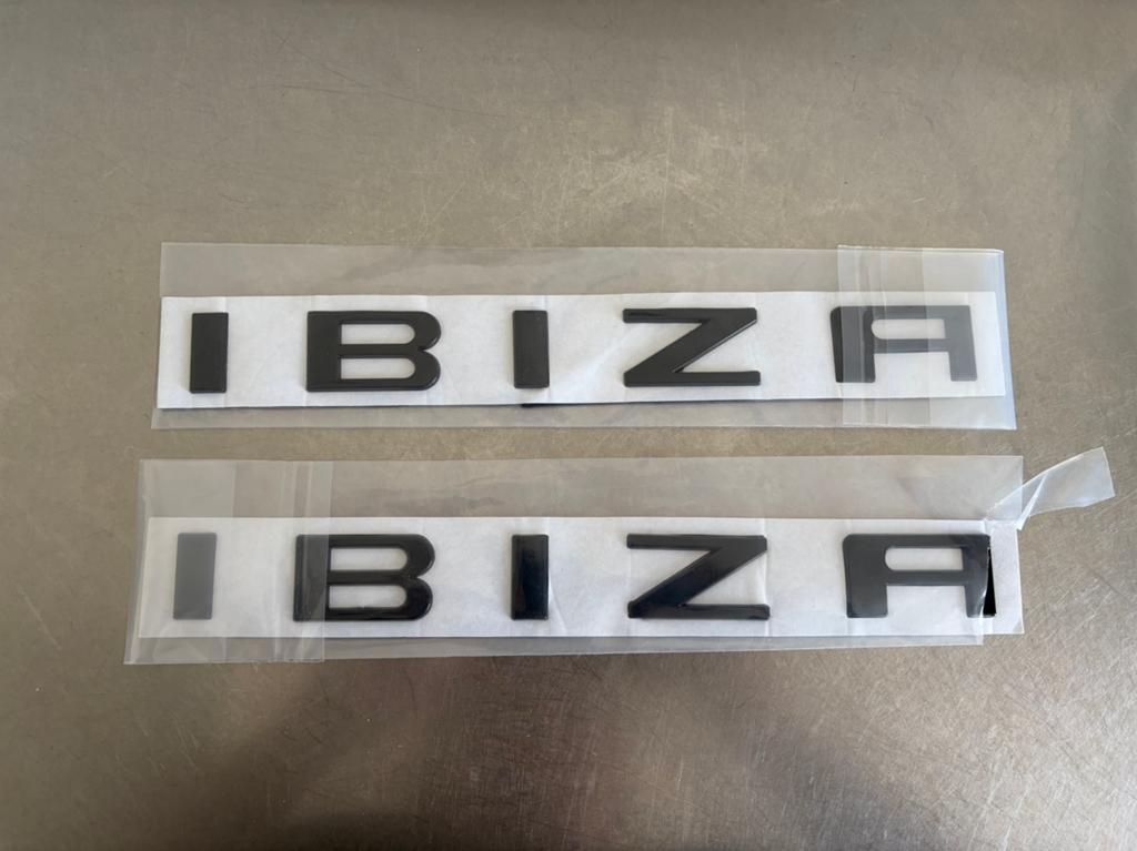 SEAT Ibiza zwarte letters, Ophalen of Verzenden, Nieuw