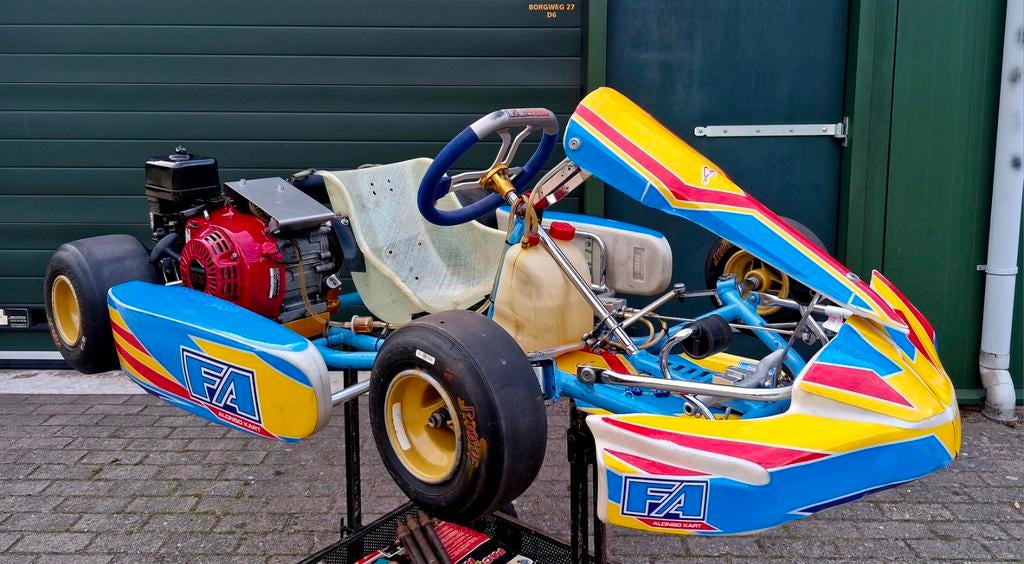 FA Alonso kart mini Honda GX 160cc, Sport en Fitness, Karting, Ophalen, Zo goed als nieuw, Kart