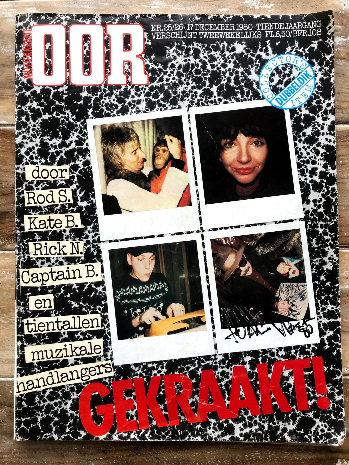 Muziekkrant OOR 1980 THE CURE Kate Bush Talking Heads BABE, Ophalen of Verzenden