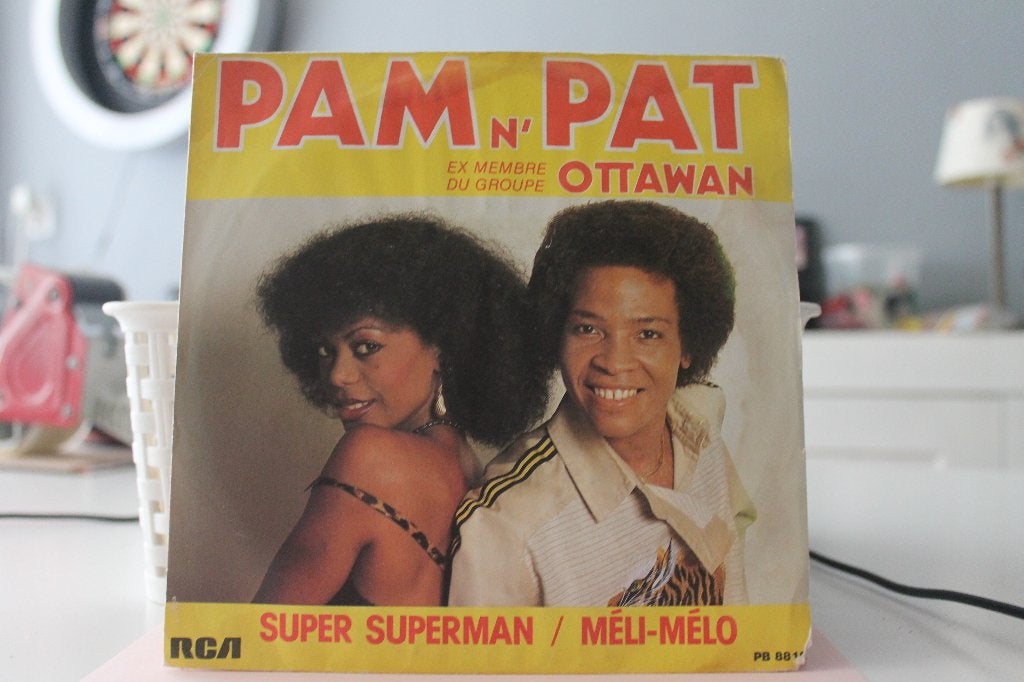 7" Single Pam & Pat - Super Superman / Meli Melo ( Ottawan ), Gebruikt, 7 inch, Ophalen of Verzenden, Pop