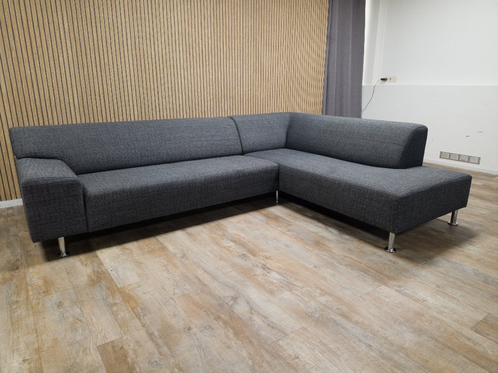 Zeer Mooi Moderne Antraciet Hoekbank - GEREINGD !!!, Info@banxtel.nl, Hoekbank, Hoekbank, Ophalen of Verzenden
