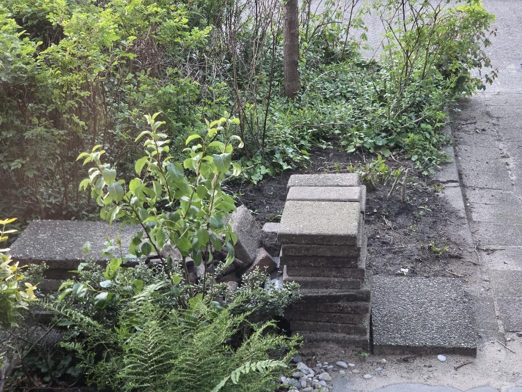 tegels, Tuin en Terras, Ophalen, Gebruikt, 5 tot 10 m², Beton