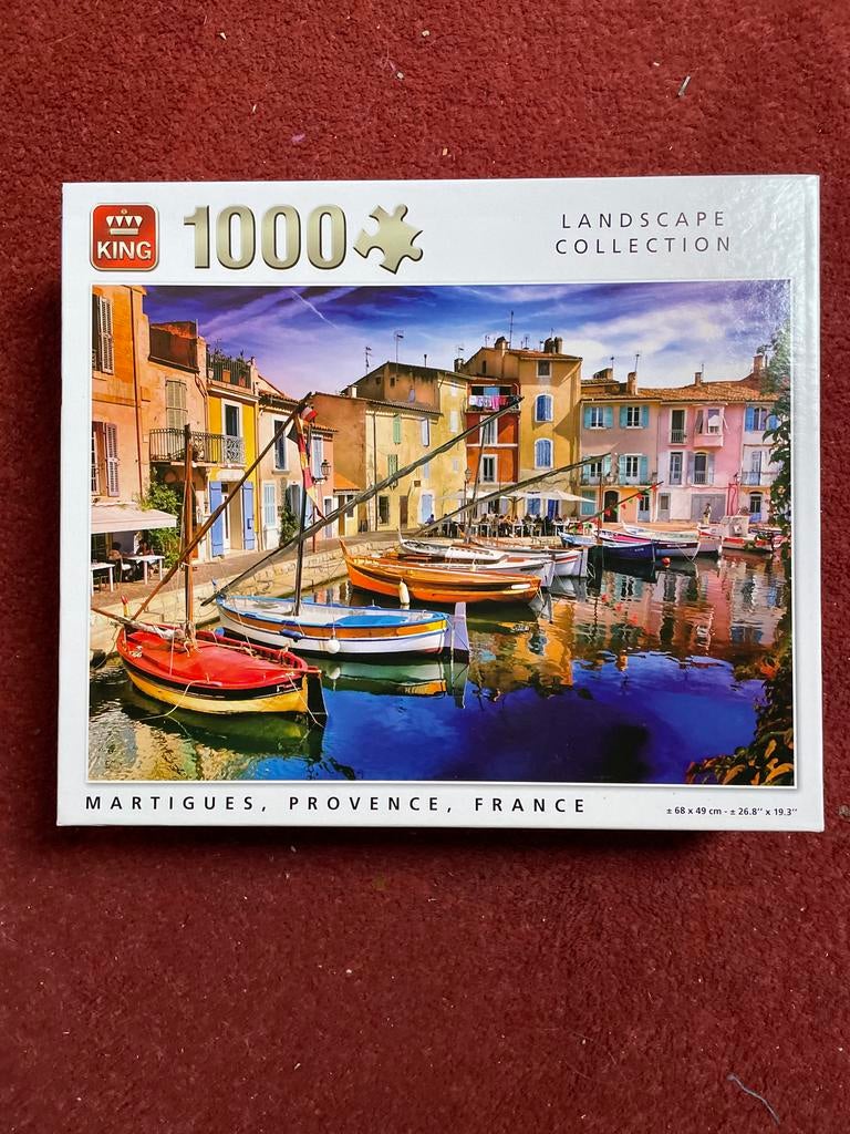 King Puzzel 1000 Stukjes Martigues, Provence, Frankrijk, Kinderen en Baby's, Speelgoed | Kinderpuzzels, Zo goed als nieuw, 6 jaar of ouder