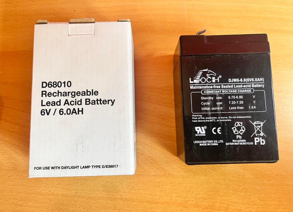Rechargeable battery 6V, Ophalen of Verzenden, Zo goed als nieuw, Oplaadbaar