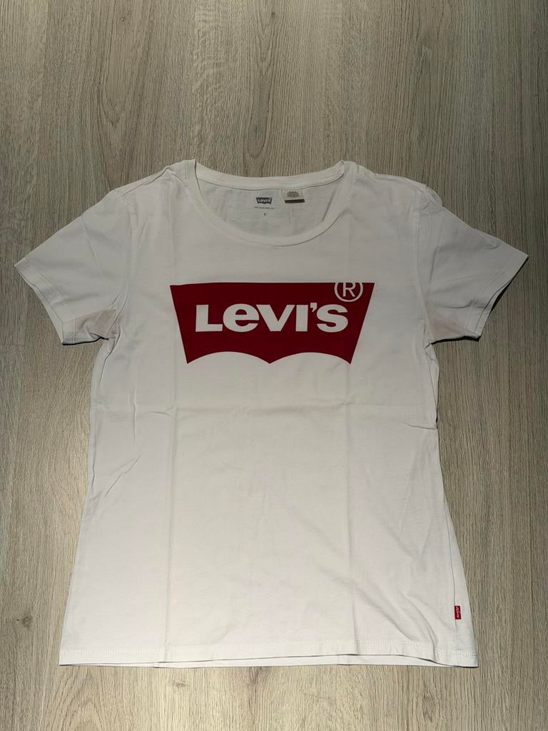 Witte Levi's Logo Shirt Maat S, Kleding | Dames, T-shirts, Wit, Ophalen of Verzenden, Korte mouw, Maat 36 (S)