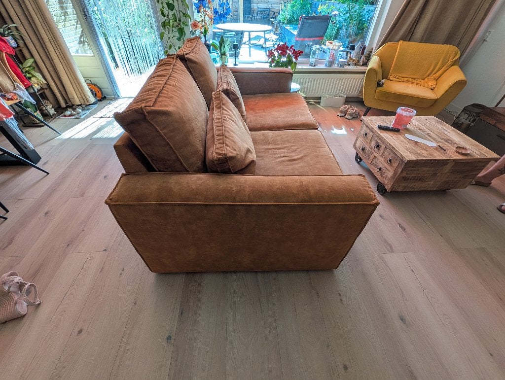 2.5 zits Bank., Ophalen, Gebruikt, 100 tot 125 cm, 150 tot 200 cm
