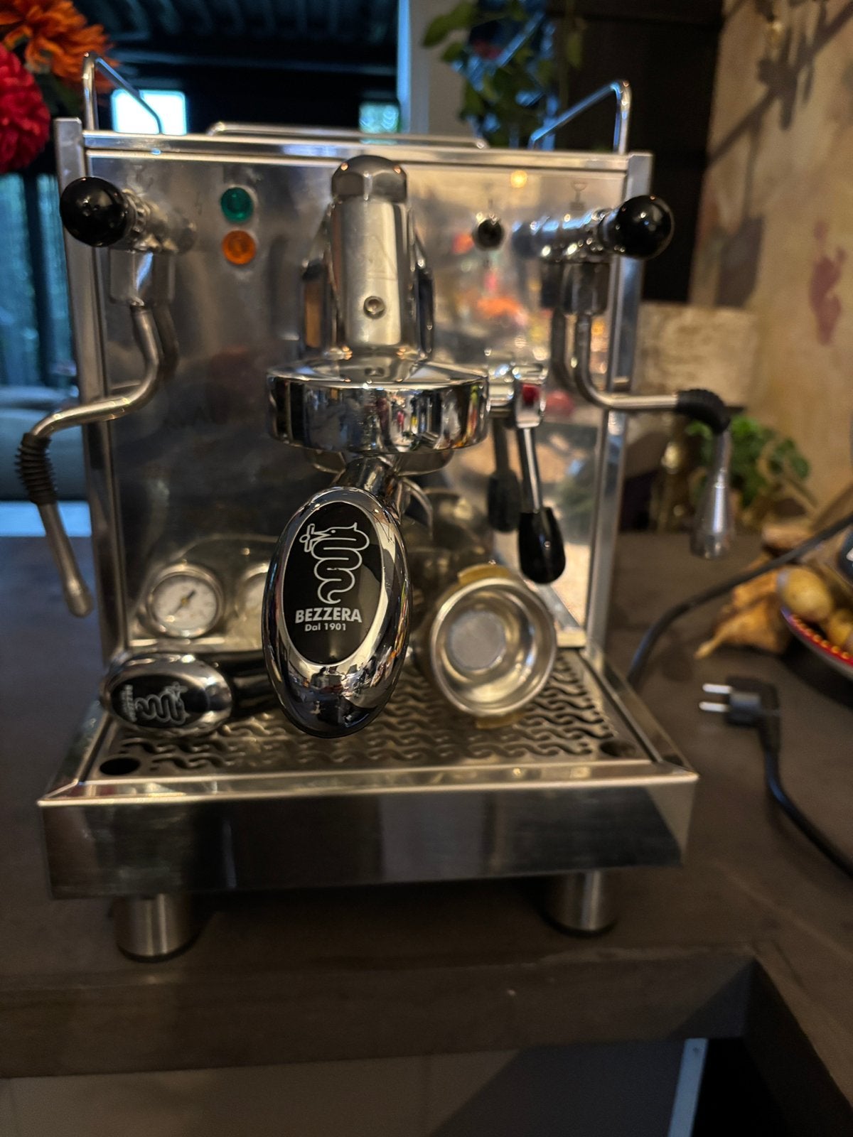 Espressomachine Bezzera Magica en een Macap bonenmaler, Ophalen, Espresso apparaat, Koffiebonen, Zo goed als nieuw