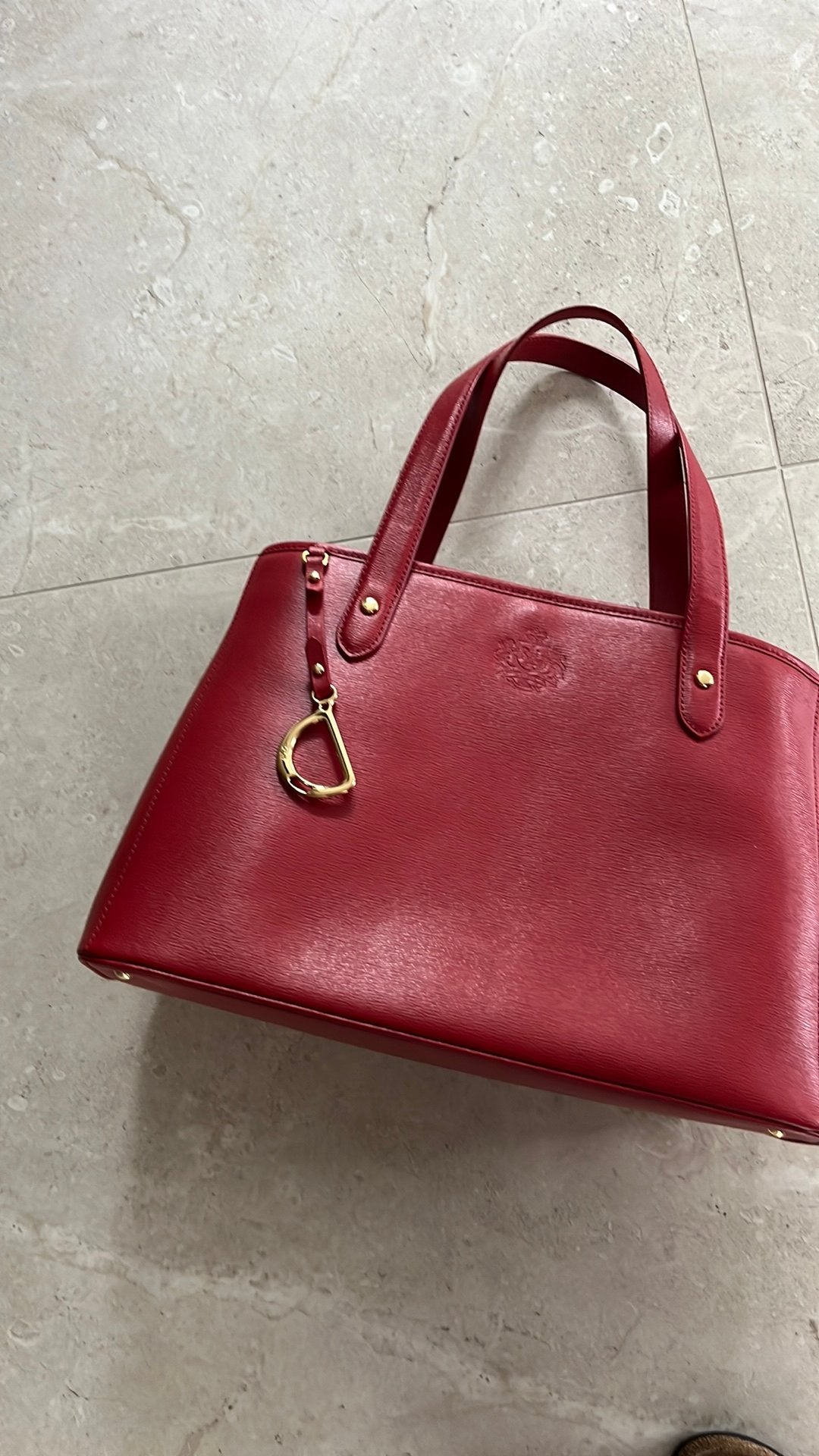 Nieuw Ralph Lauren, Sloan Classic tote Bag, Ophalen of Verzenden, Nieuw, Rood, Handtas