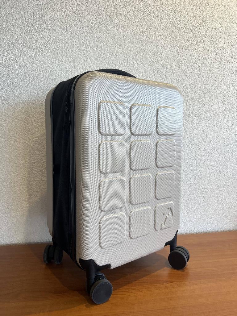 NORLÄNDER Opvouwbare Trolley Taupe, Sieraden, Tassen en Uiterlijk, Koffers, Wieltjes, 50 tot 60 cm, Hard kunststof, Verzenden