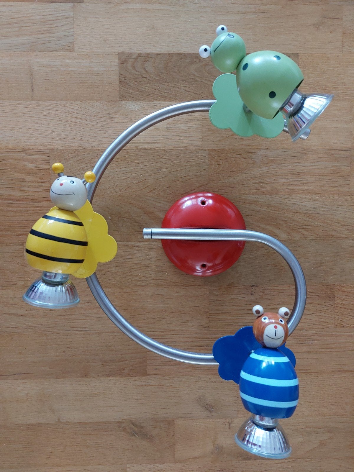 Leuke kinderlamp met dierenfiguren, Overige merken, Gebruikt, Meerkleurig, Verstelbaar