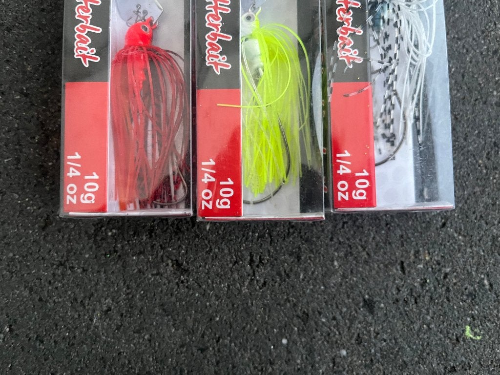 adv 319 / NIEUW mixset 3 blisters VIP CHATTERBAIT roy fisher, Watersport en Boten, Ophalen of Verzenden, Nieuw, Haak