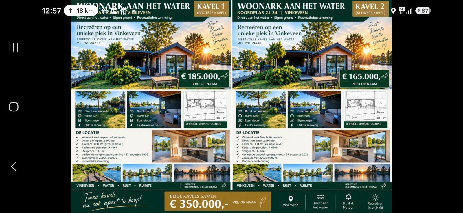 Woonark aan het water Vinkeveen | Eigen grond | €165.000
9
W, Vakantie