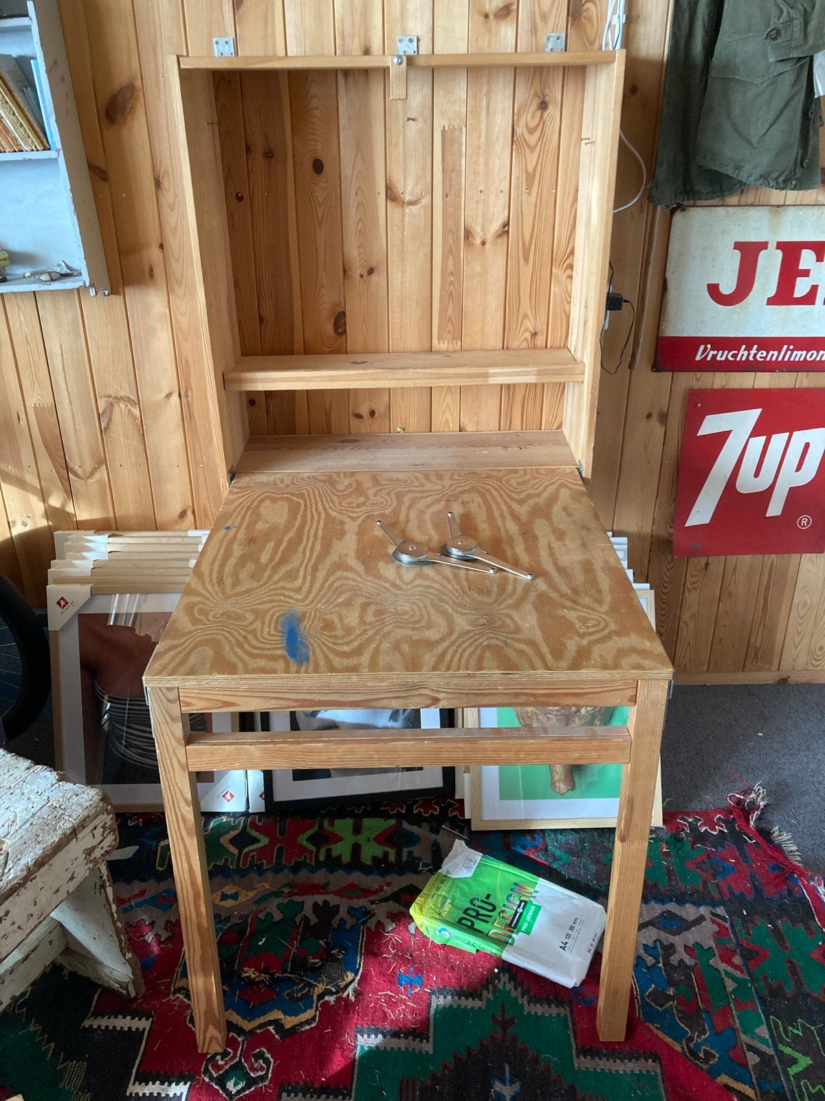 IKEA Ivar bureau / werkplek van grenen, Ophalen, Gebruikt, Hout, Bruin