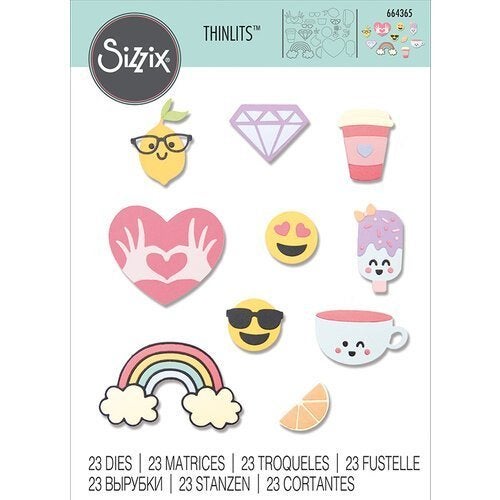 Sizzix thinlits die set - 25pk spring icons.  664365,, Ophalen of Verzenden, Nieuw, Frame of Mal, Sizzix