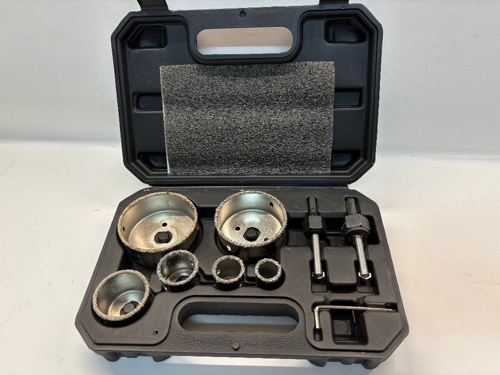 Parkside Hardmetalen Gatenzaagset (9-delig) - Gebruikt, Ophalen of Verzenden, Gebruikt, Boor- en Schroefmachine