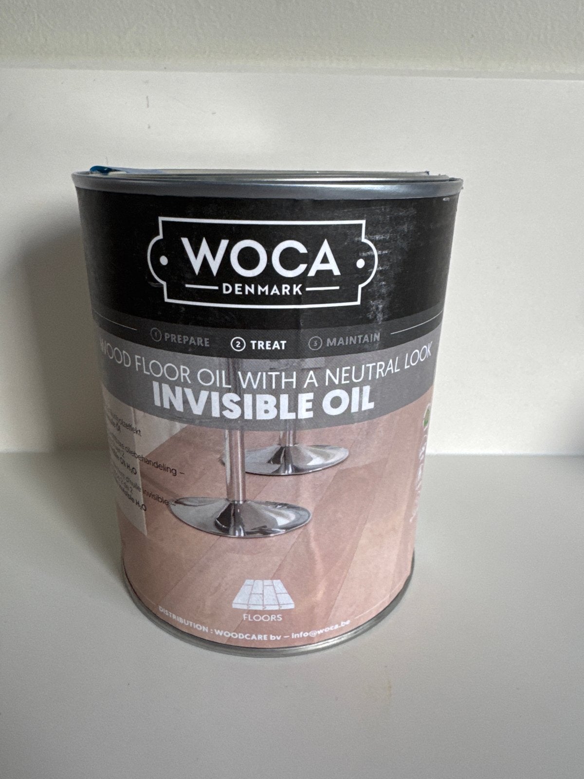WOCA Invisible Oil - Houtvloerolie met neutrale look, Overige kleuren, Nieuw, Beits, Ophalen of Verzenden