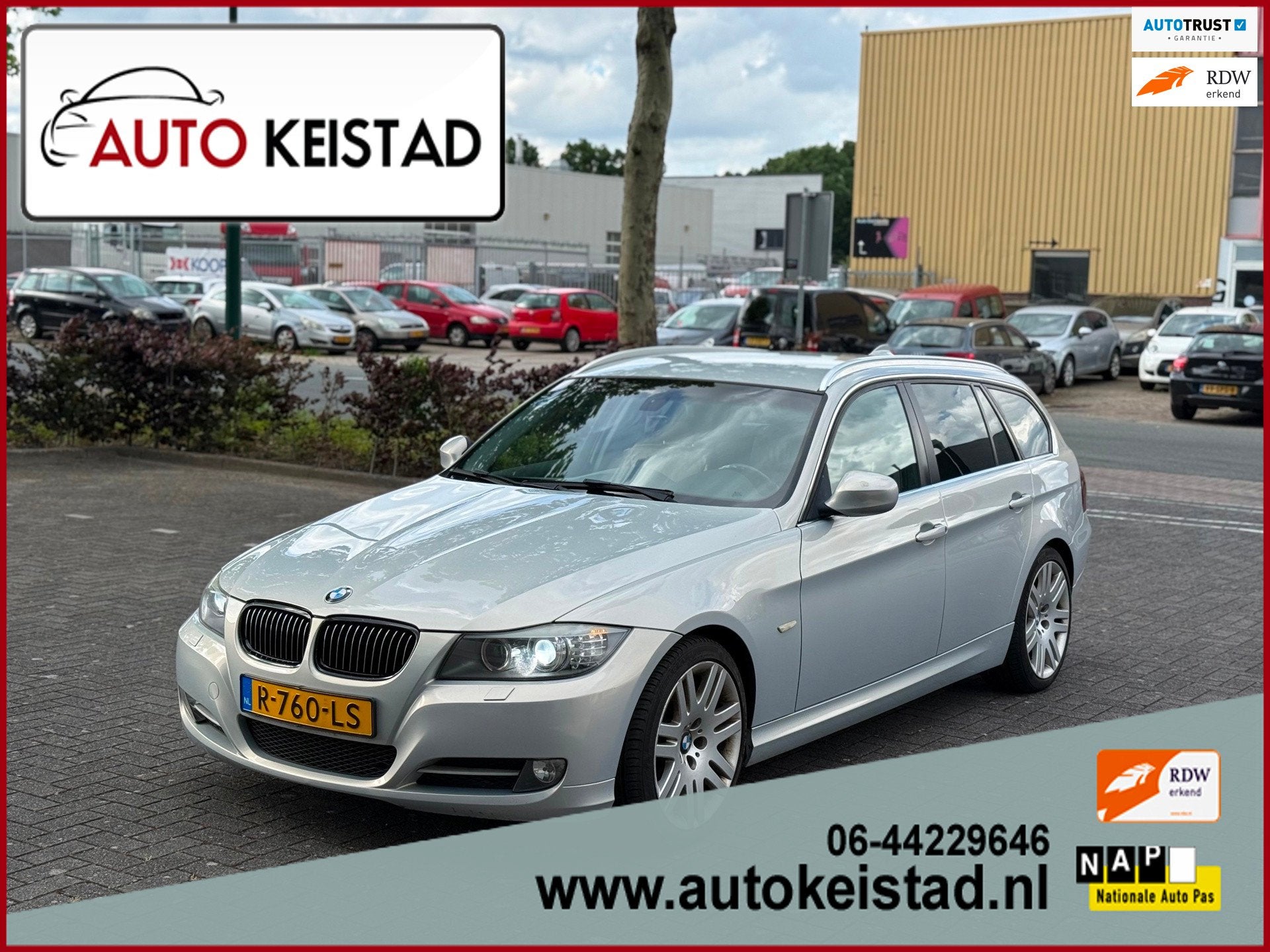 BMW 3-serie Touring 318i TOURING XENON/LEDER/NAVIGATIE! NIEU, Euro 5, Achterwielaandrijving, Startonderbreker, Leder