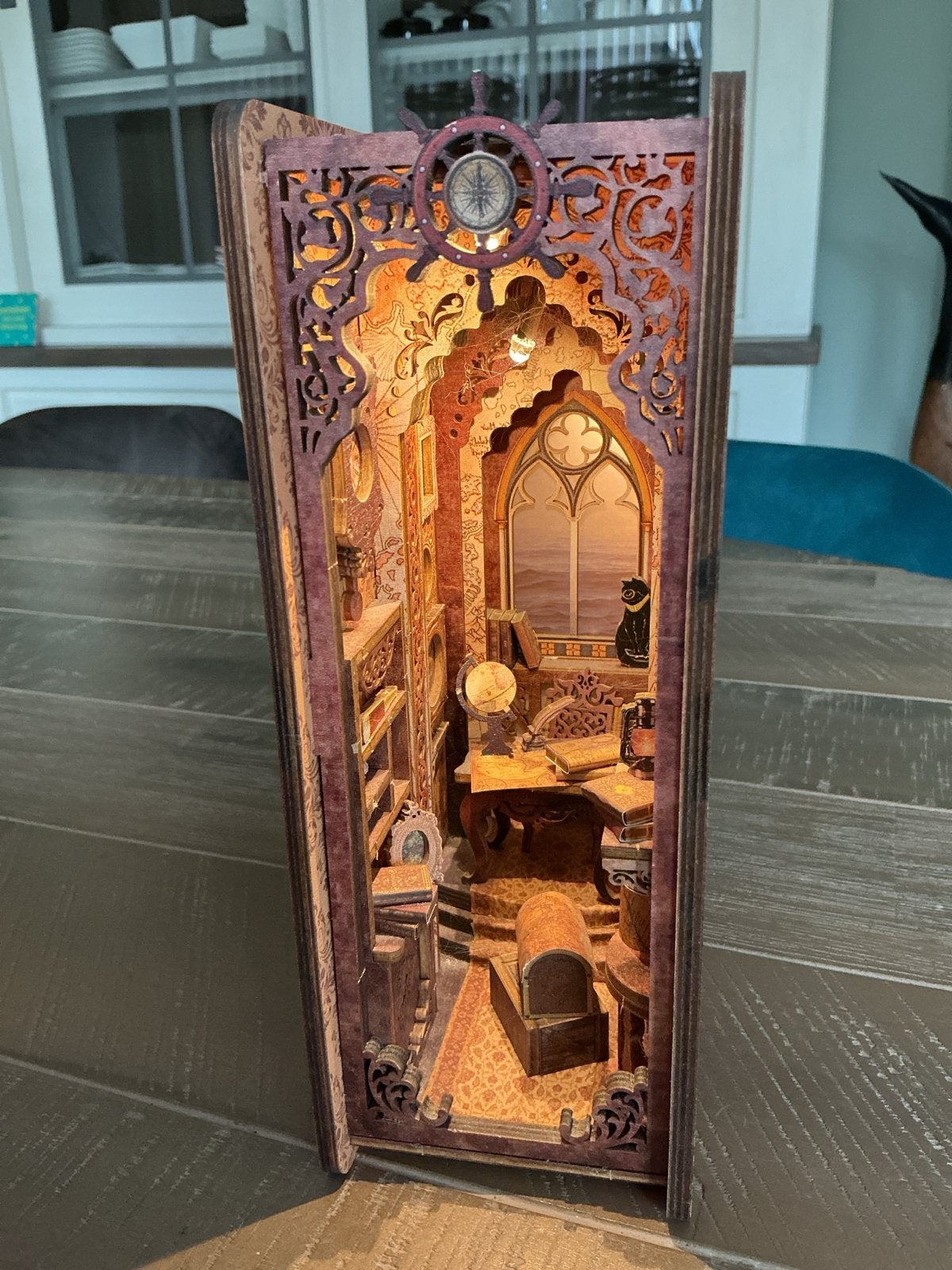DIY Boekenhoekje 'Sailing Memory' met LED-verlichting, Zee en Strand, Nieuw, Meerkleurig, Educatief