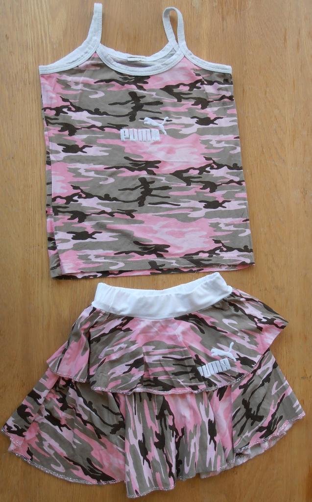 rok met top maat 134/140, Gebruikt, Meisje, Puma, Sport- of Zwemkleding