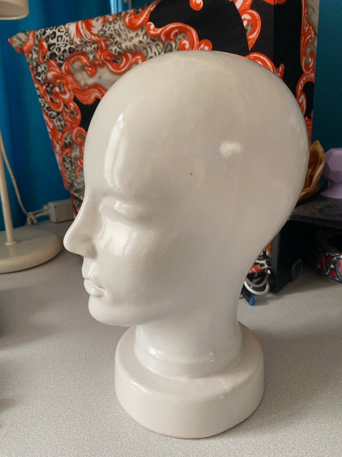 Keramiek Hoofd - Mannequin Hoofd W. Germany, Antiek en Kunst, Ophalen of Verzenden