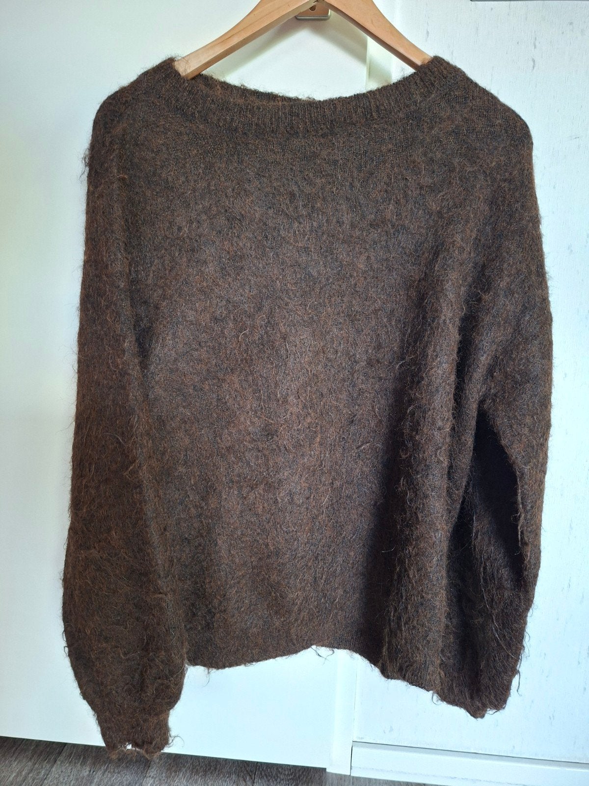 Bruine pluizige Loavies trui, Bruin, Maat 42/44 (L), Ophalen of Verzenden, Loavies