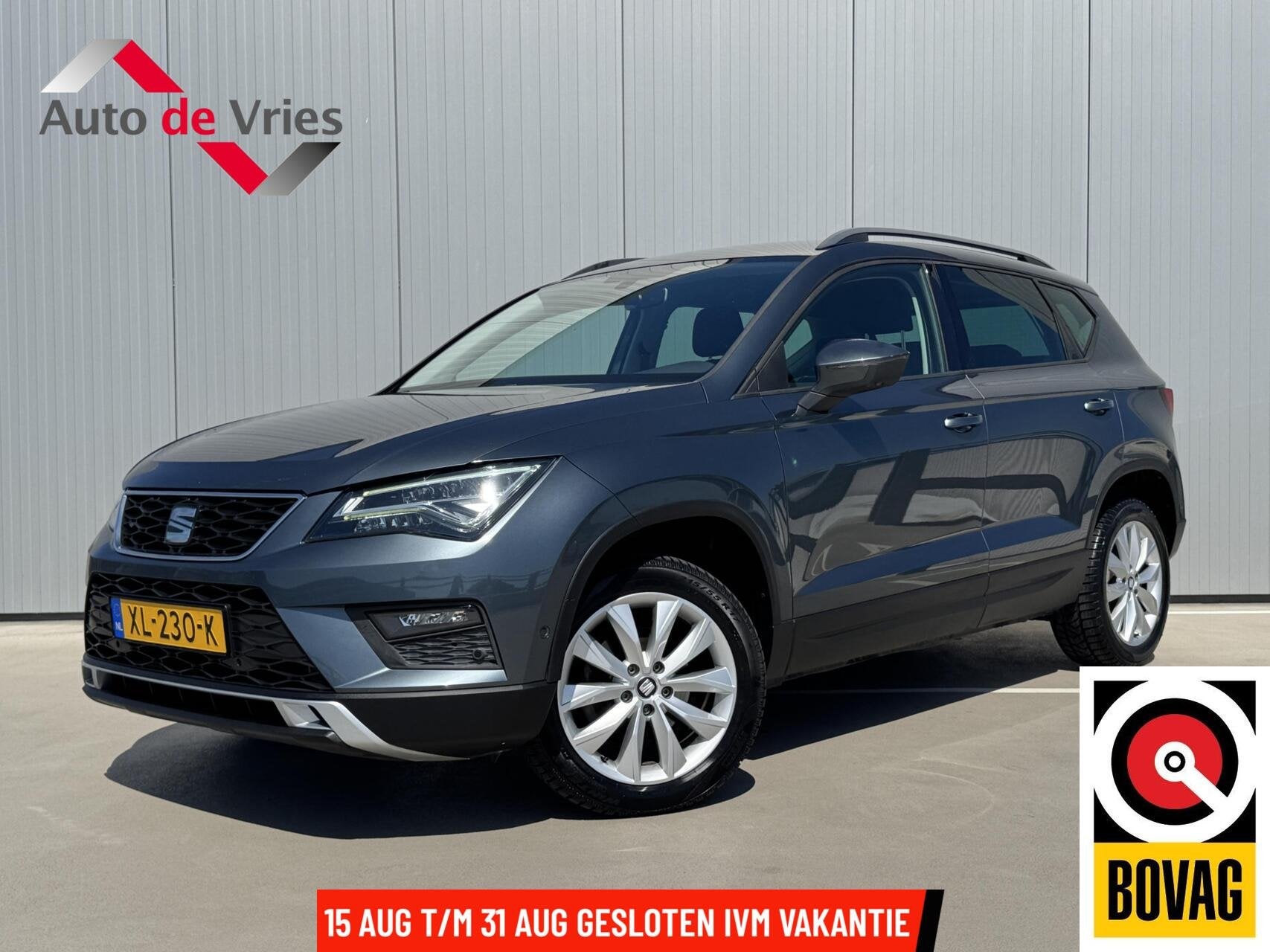Seat Ateca 1.5 TSI Style Business Intense|NL-Auto|Navi, Auto's, Seat, Dealer onderhouden, Stof, 4 cilinders, Automatische klimaatregeling