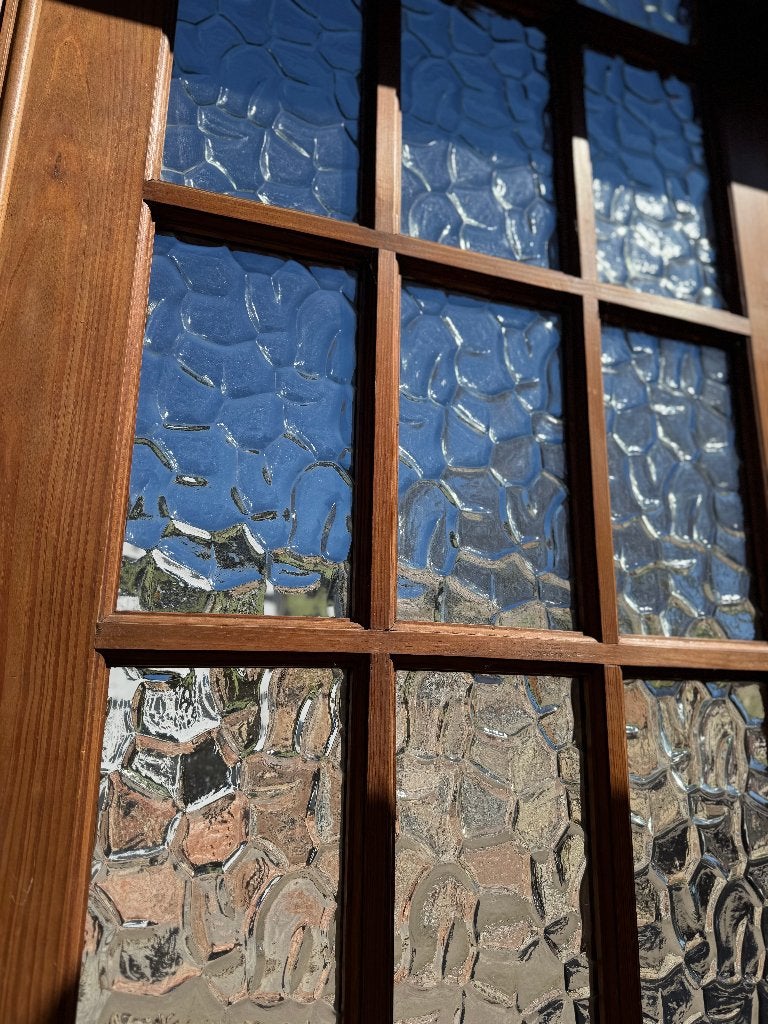 4-delige openslaande glas in lood deuren 253x306cm., Ophalen