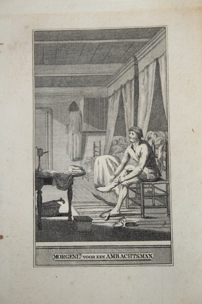 Gravure / ets Morgenlied voor een ambachtsman, Ophalen of Verzenden, Gravure