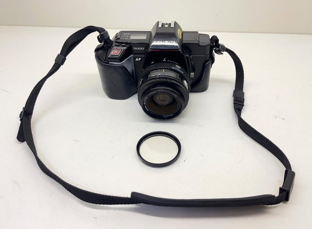 MINOLTA 5000 AF analoge spiegelreflex camera + 35-70mm lens, Audio, Tv en Foto, Fotocamera's Analoog, Minolta, Spiegelreflex, N