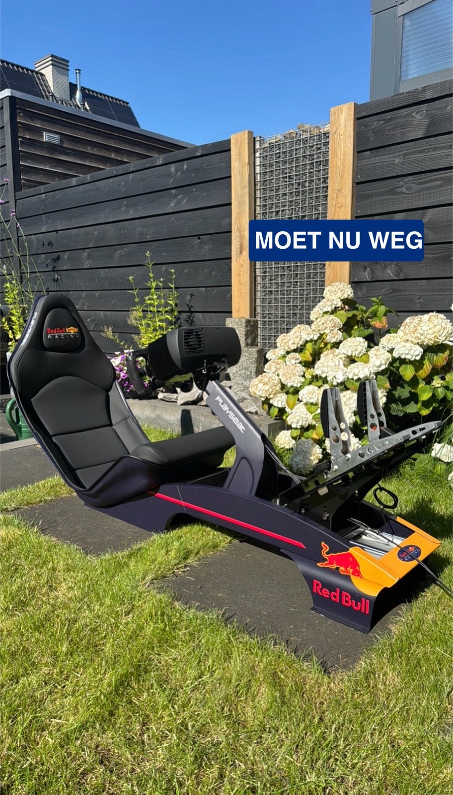 Red Bull F1 Playseat met Fanatec Stuur. MOET NU WEG!!, Ophalen of Verzenden, Zo goed als nieuw