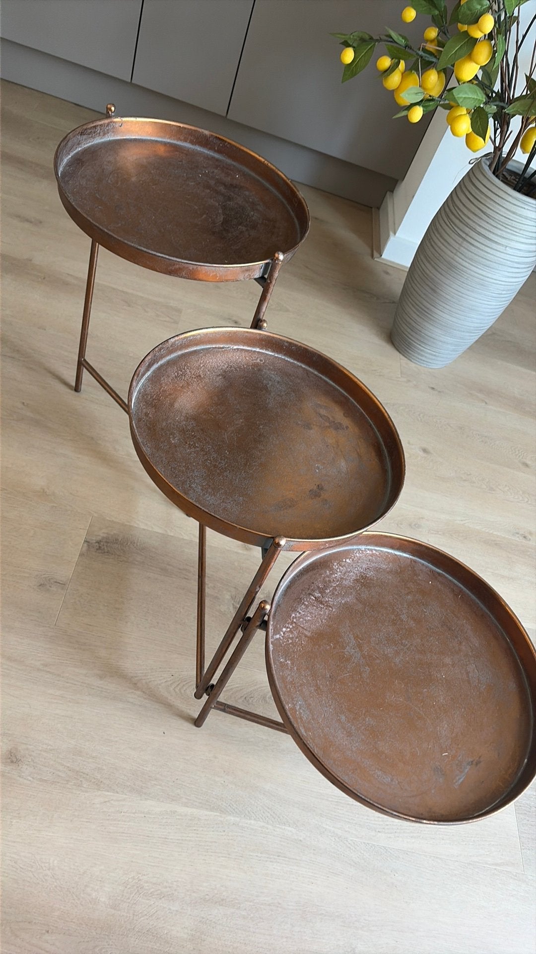 Brons kleurige etagere verstelbaar, Huis en Inrichting, Woonaccessoires | Etagères, Ophalen of Verzenden, Nieuw