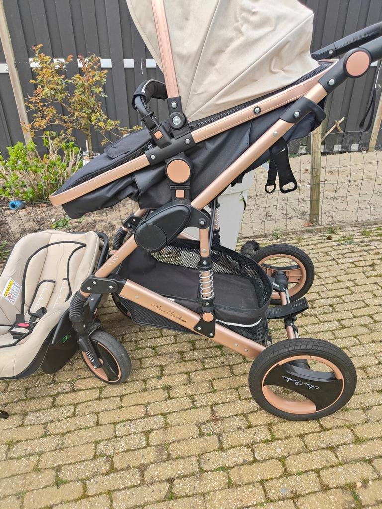 Mino Bambino 3 in 1 Kinderwagen, Kinderen en Baby's, Kinderwagens en Combinaties, Zo goed als nieuw, Combiwagen, Verstelbare duwstang