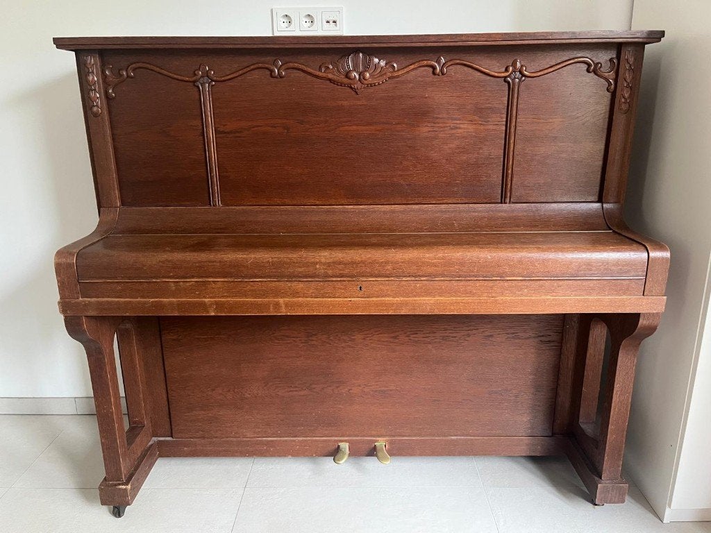 piano HEYL te koop, Ophalen, Gebruikt, Bruin, Piano