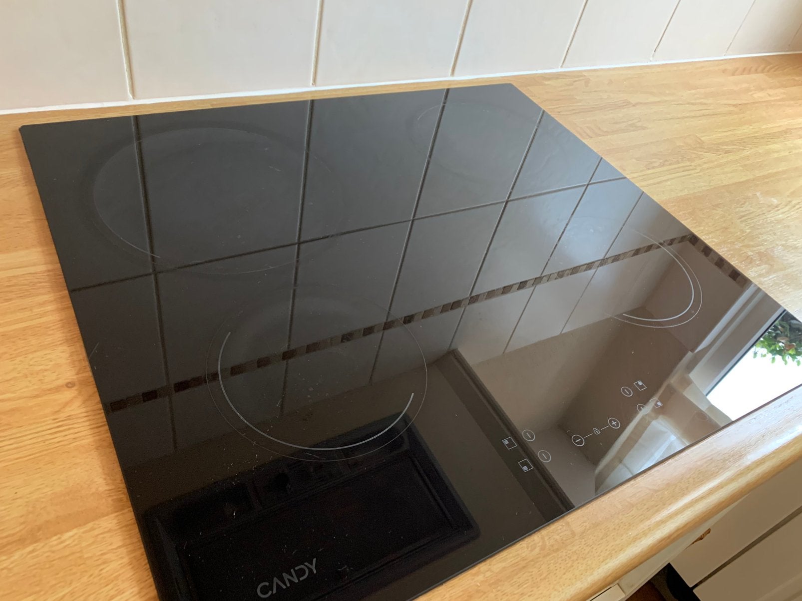 Candy CH64CCB keramische inbouwkookplaat 60 cm – 4 kookzones, Ophalen, Keramisch, 4 kookzones, Zo goed als nieuw