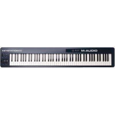 M-Audio Keystation 88 MK2 MIDI Keyboard Controller, Gebruikt, 88 toetsen, Aanslaggevoelig, Ophalen