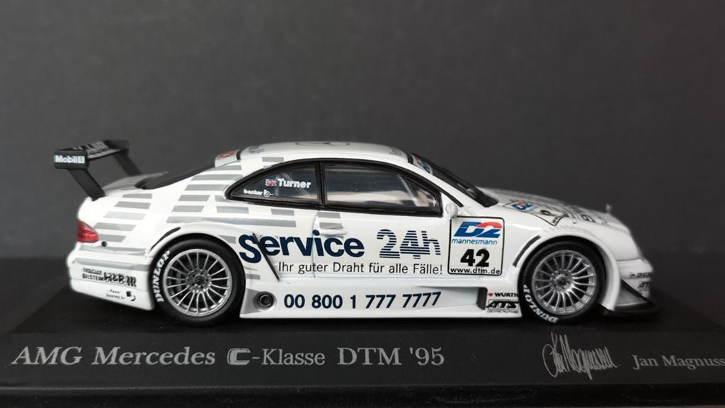 Mercedes Benz ClK DTM 1:43 Minichamps Pol, Auto, Verzenden, ., Zo goed als nieuw