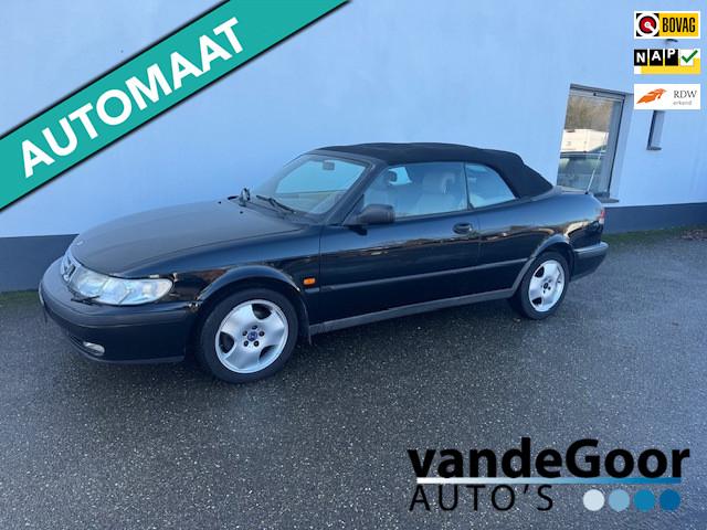 Saab 9-3 Cabrio 2.0t SE, '99 aut., cabrio inruilkoopje !, Auto's, Saab, Bedrijf, Te koop, Saab 9-3, ABS, Airbags, Airconditioning
