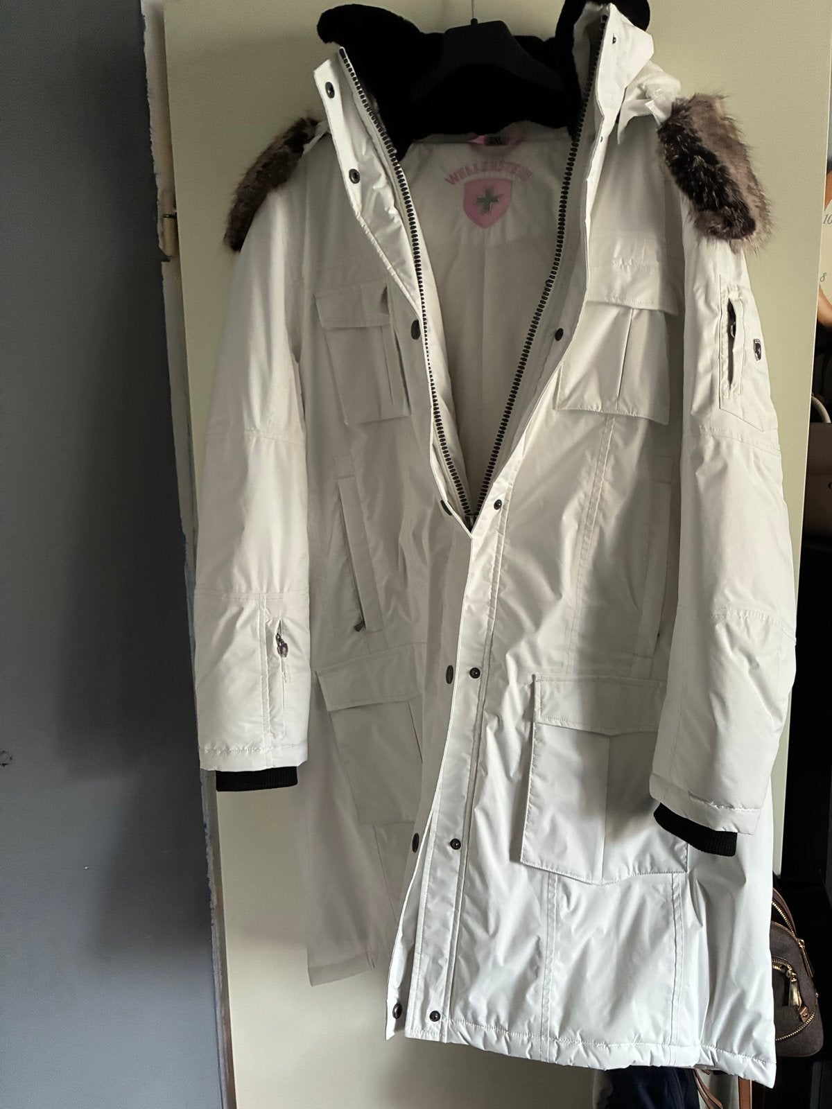 Wellensteyn Parka 2XL - Stijlvolle en Warme Winterjas, Ophalen, Zo goed als nieuw, Maat 46/48 (XL) of groter, Wit