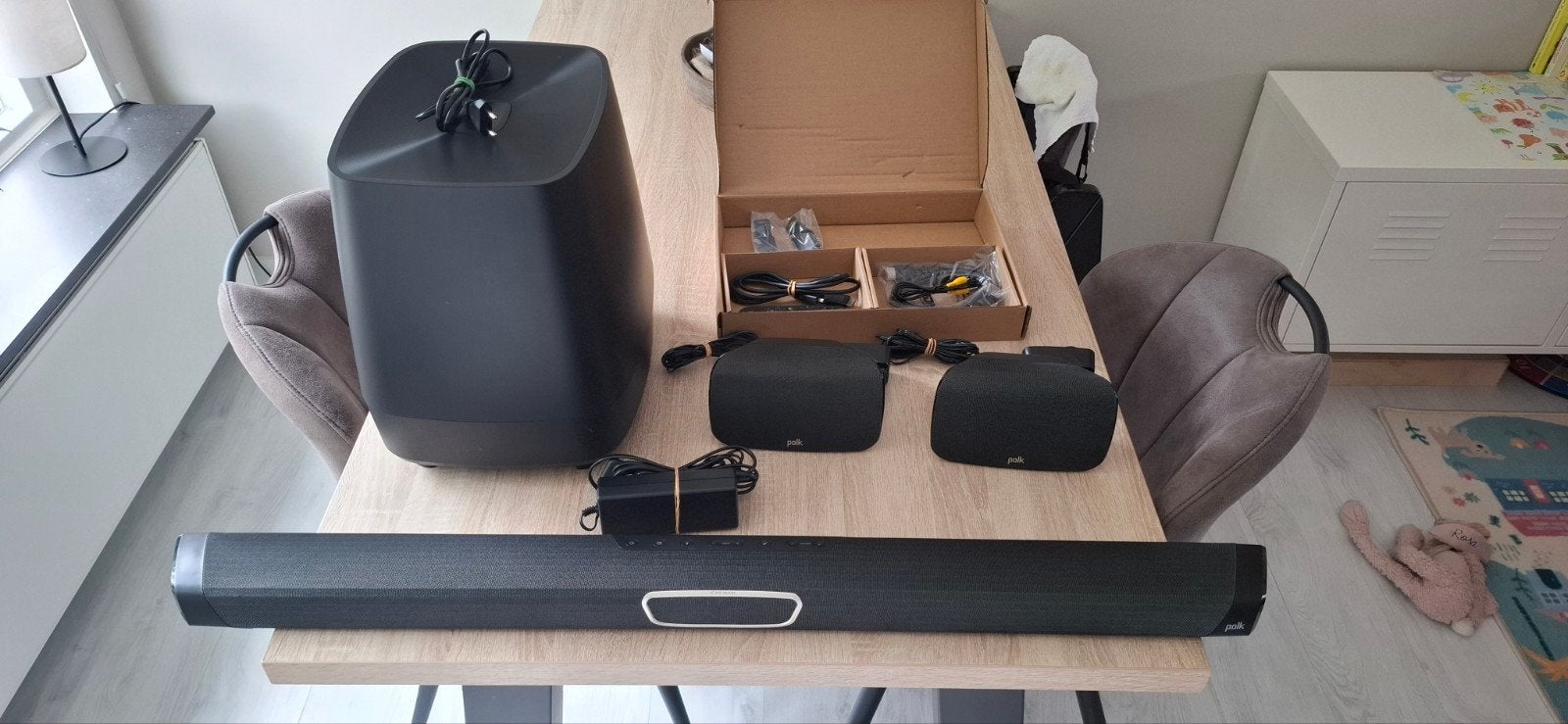 Polk Magnifi Max Soundbar met Subwoofer en Surround Speakers, Ophalen, Zo goed als nieuw, 5.1-systeem, Overige merken