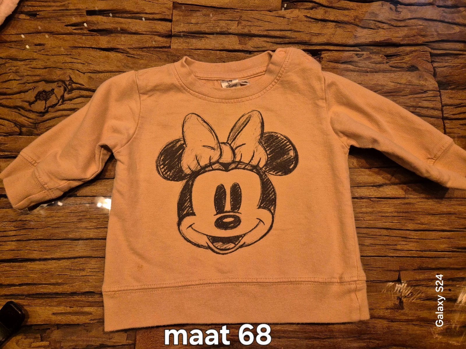 Schattige Minnie Mouse trui maat 68, Kinderen en Baby's, Babykleding | Maat 68, Gebruikt, H&M, Ophalen of Verzenden, Truitje of Vestje