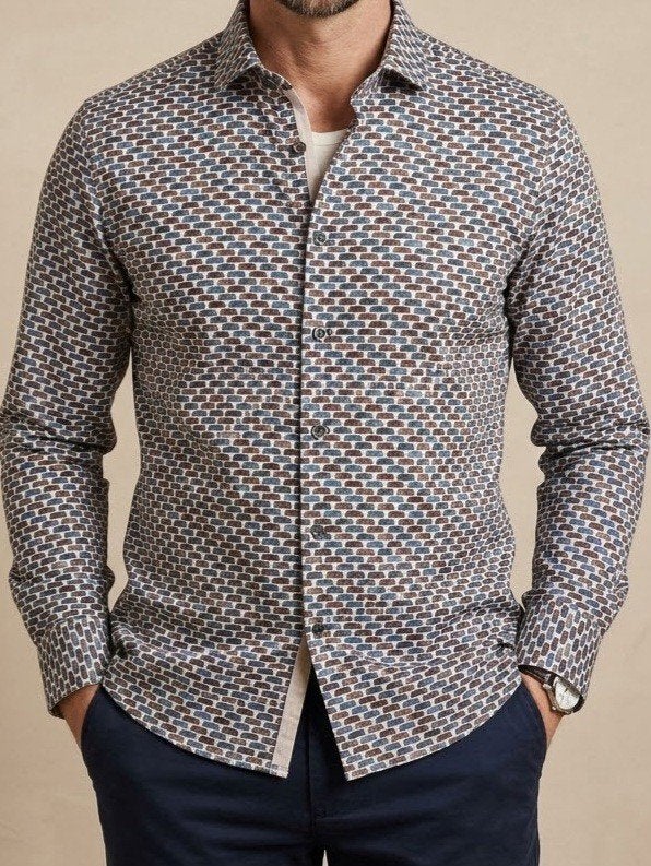 R2 Amsterdam heren overhemd maat L, Kleding | Heren, Blauw, Ophalen of Verzenden, Zo goed als nieuw, Halswijdte 41/42 (L)