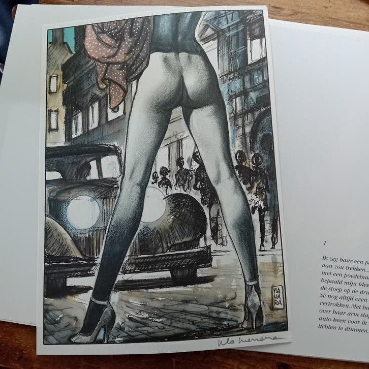 Milo Manara, Henry Miller. Porte de Clichy. gesigneerd, Boeken, Eén stripboek, Ophalen of Verzenden, Zo goed als nieuw, Milo Manara