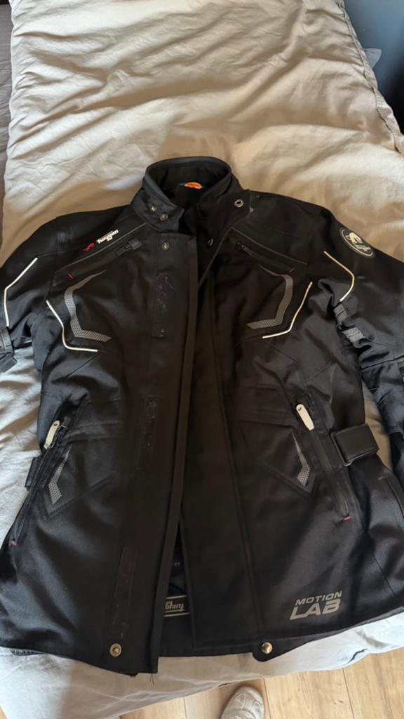 motorjas maat S met bescherming, Ophalen, Tweedehands, Jas | textiel