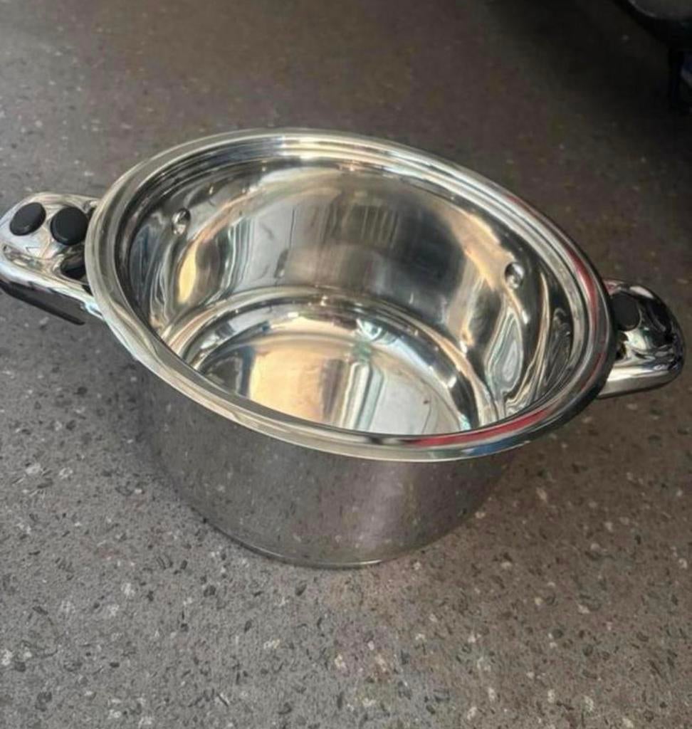 RENENS SWISS pan, Kookpan of Snelkookpan, Gebruikt, Inductieplaat, Ophalen of Verzenden